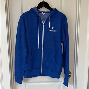 Barefoot Blue Zip-Up Hoodie, size L